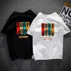 VERSE American color spelling printing short-sleeved t-shirt men's casual half-sleeved loose tide brand T-shirt round neck trend summer dress