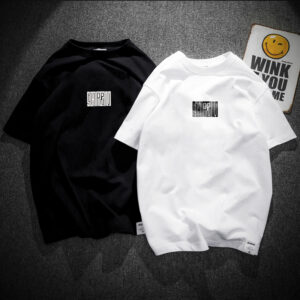 VERSE2023 summer new maze word casual round neck T-shirt simple couple outfit tide brand short-sleeved t-shirt men and women