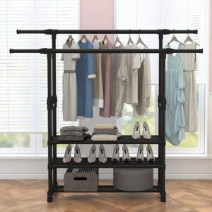 Clothes hanger floor folding indoor bedroom hanger home single pole balcony clothes hanger lift simple hanger