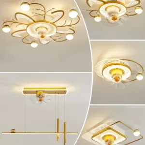 Living room lamp with fan ceiling lamp 2023 new simple modern light luxury whole house integrated ceiling fan lamp package