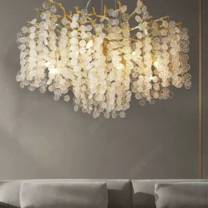 French light luxury crystal chandelier modern simple bedroom dining room light Guangdong Zhongshan Internet celebrity 2023 living room main light