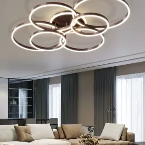 Living room lamp 2023 new style modern simple atmosphere light luxury high-end hall master bedroom ring led ceiling light