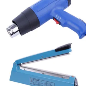 Heat shrink film sealing machine, heat gun plastic sealing box,