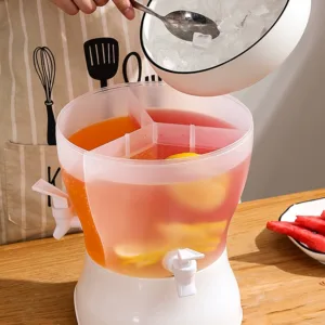 Cold water kettle with built-in faucet, teapot for refrigerator, summer household high temperature resistant lemonade cup, cold water bucket, cold brew bottle