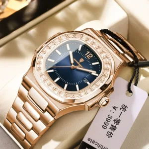 Swiss famous brand men's watch fully automatic mechanical trendy fashion domineering business calendar luminous watch men's watch